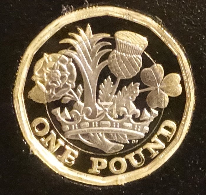 The new £1 12-sided bi-colour proof coin