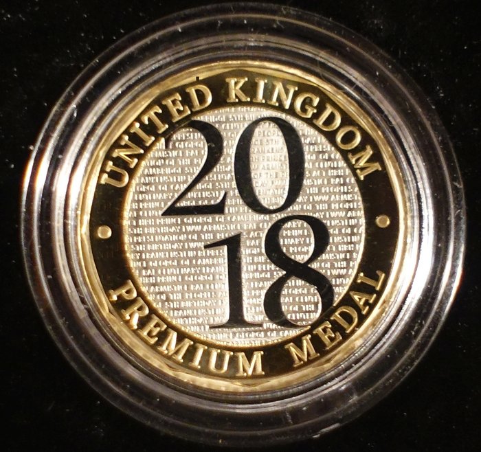 The 2018 Royal Mint United Kingdom Premium Medal