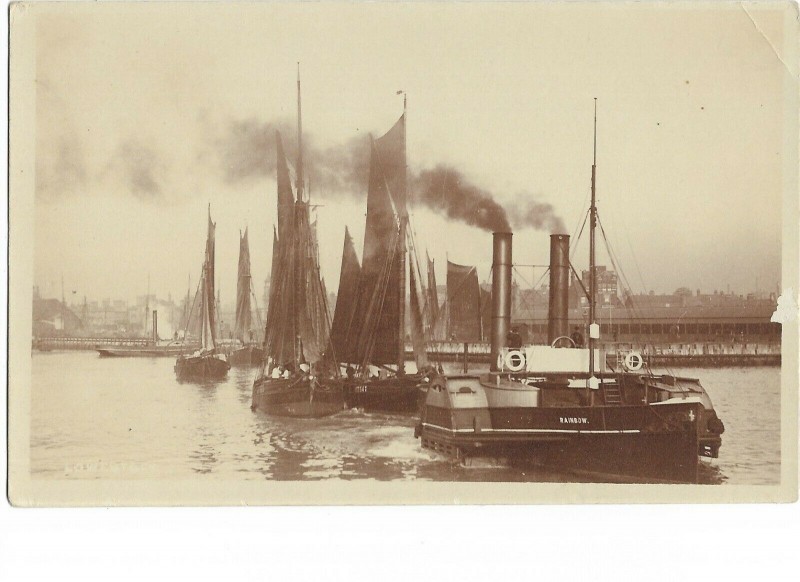 L1169 Steamboat and Yachts, Lowestoft Harbour.jpg