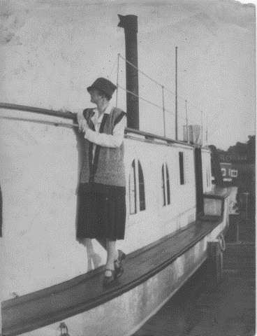 Great Aunt Winnie who lived on the boat opposite the Wherry Hotel at Oulton Broad.
